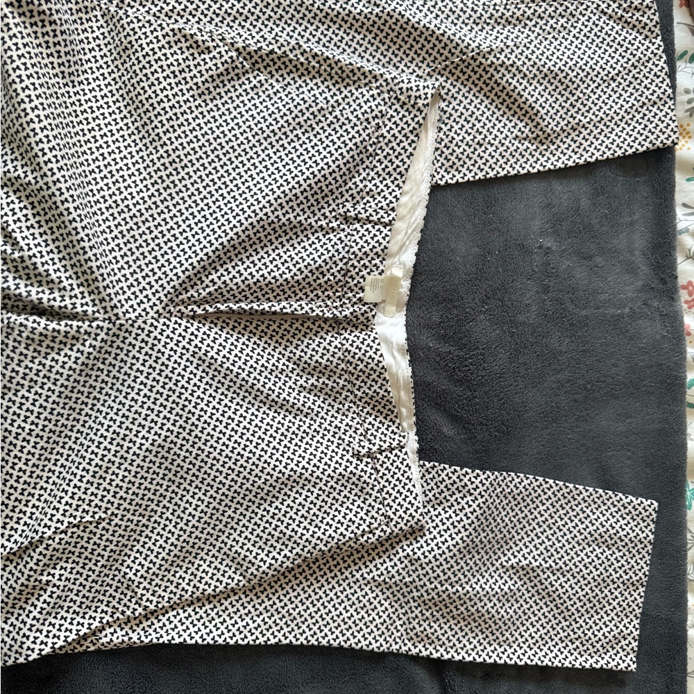Black and White Patterned Pants